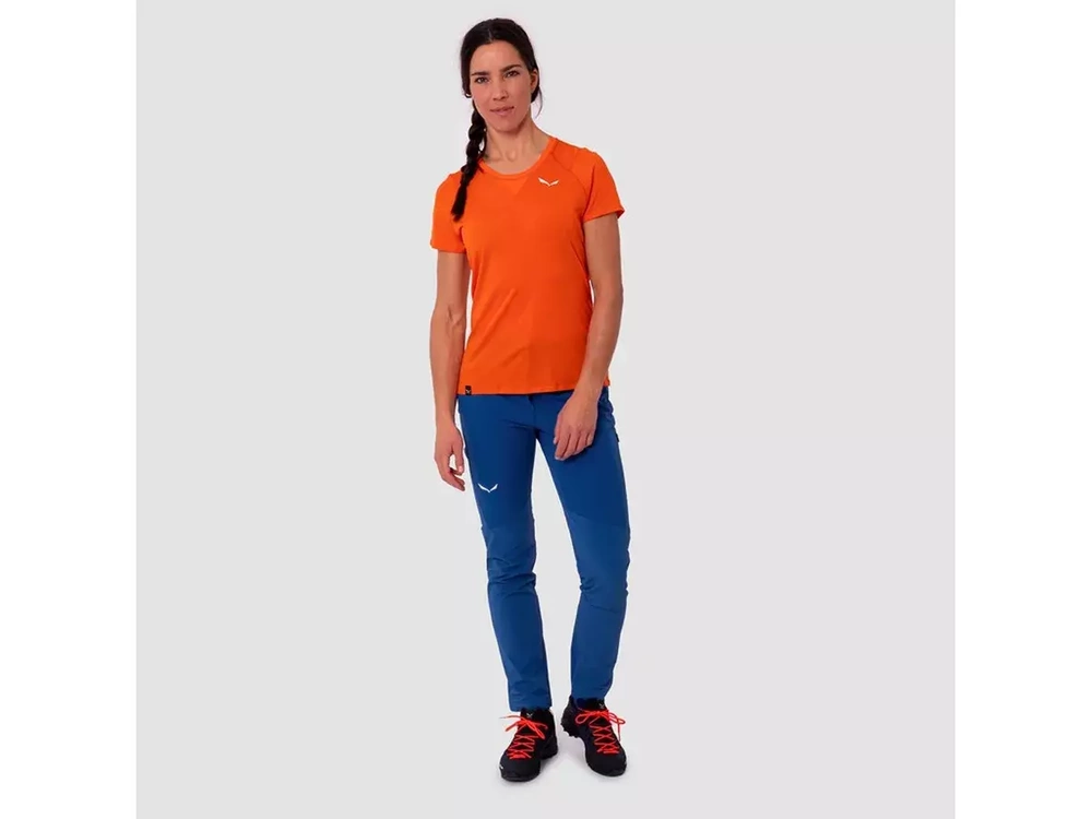 Koszulka Salewa AGNER AM W T-SHIRT - red orange