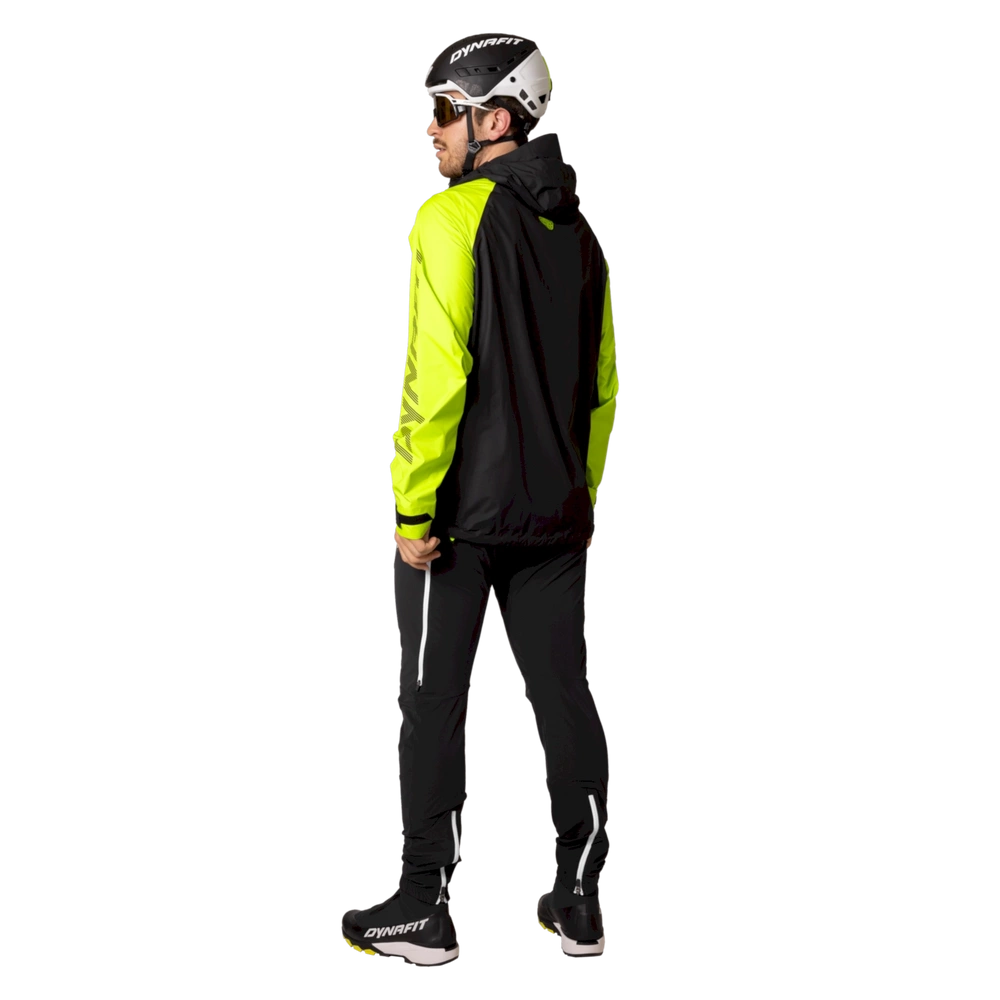 Męska Kurtka Przeciwdeszczowa Dynafit Elevation Gtx Jkt M - Black Out Lime Punch/5790