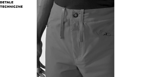Męskie Spodnie The North Face M Alpine Ridge Regular Tapered Pant - TNF Black