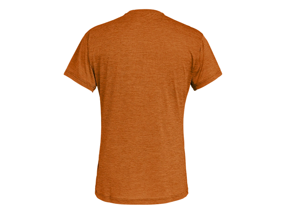 Koszulka Trekkingowa Męska Salewa Puez Melange Dry M S/S Tee - burnt orange melange
