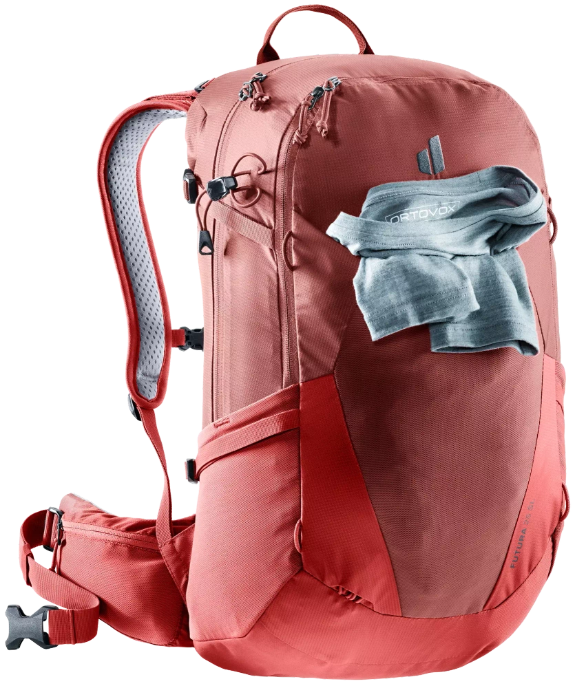 Damski Plecak Trekkingowy Deuter Futura 25 SL - caspia-currant